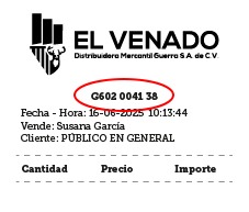Ejemplo Ticket